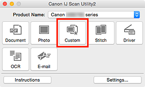 obrázek: Nástroj IJ Scan Utility